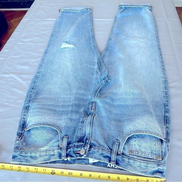 J.Crew Slouchy Boyfriend Denim Jeans in Blue-Basin Wash Size 30 Regular - Picture 5 of 8
